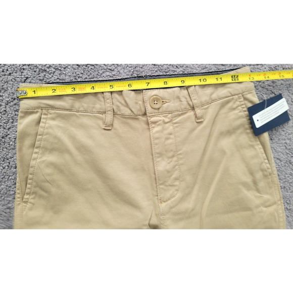 1901 Boy's Size 12 Tan Khaki Slim Straight Adjustable Waist Twill Chino Pant - Picture 5 of 8